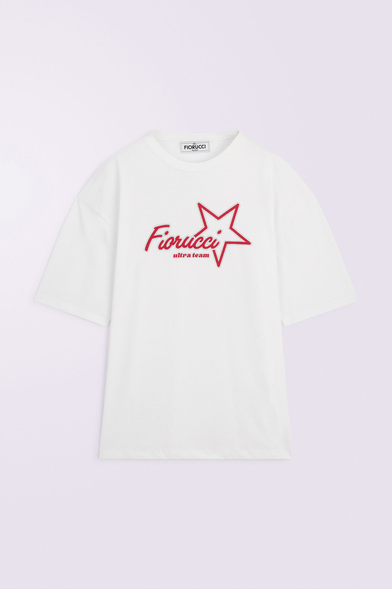 Ultra Team Glitter Star Logo Relaxed T-Shirt White